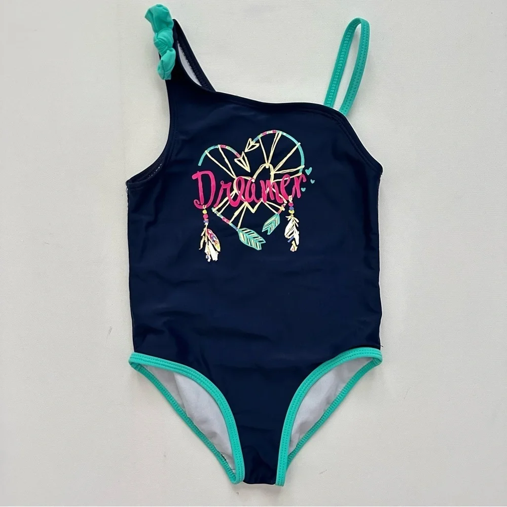 Jessica Simpson One Shoulder Swimsuit Size 4T